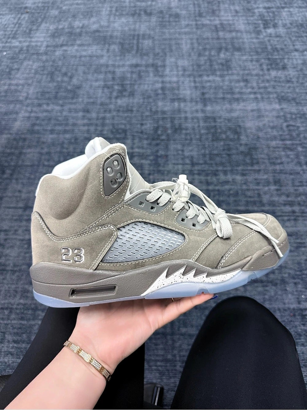 Jordan Air Jordan 5 Gray & White Like New